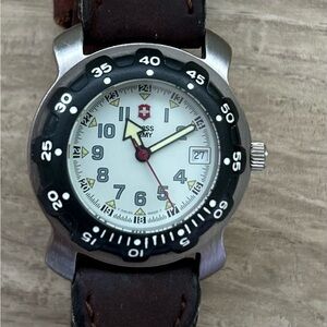 Swiss Army Women's Silver and Black Watch